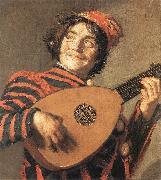 Buffoon Playing a Lute HALS, Frans